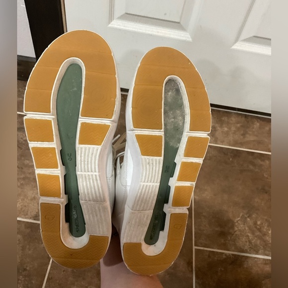 Women’s On Cloud The Roger Clubhouse Sneakers Mid White Size 8.5 - Picture 6 of 6